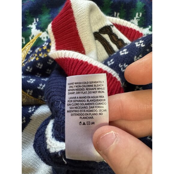 Holiday‎ Time Ugly Christmas Sweater Wolf Knit Holiday Party Office Fantasy 2x - Picture 10 of 10